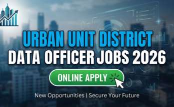 Urban Unit District Data Officer Jobs 2026 – Online Apply