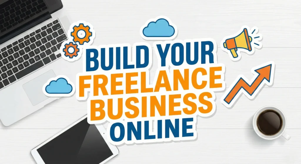 A professional online portfolio website displayed on a laptop screen.